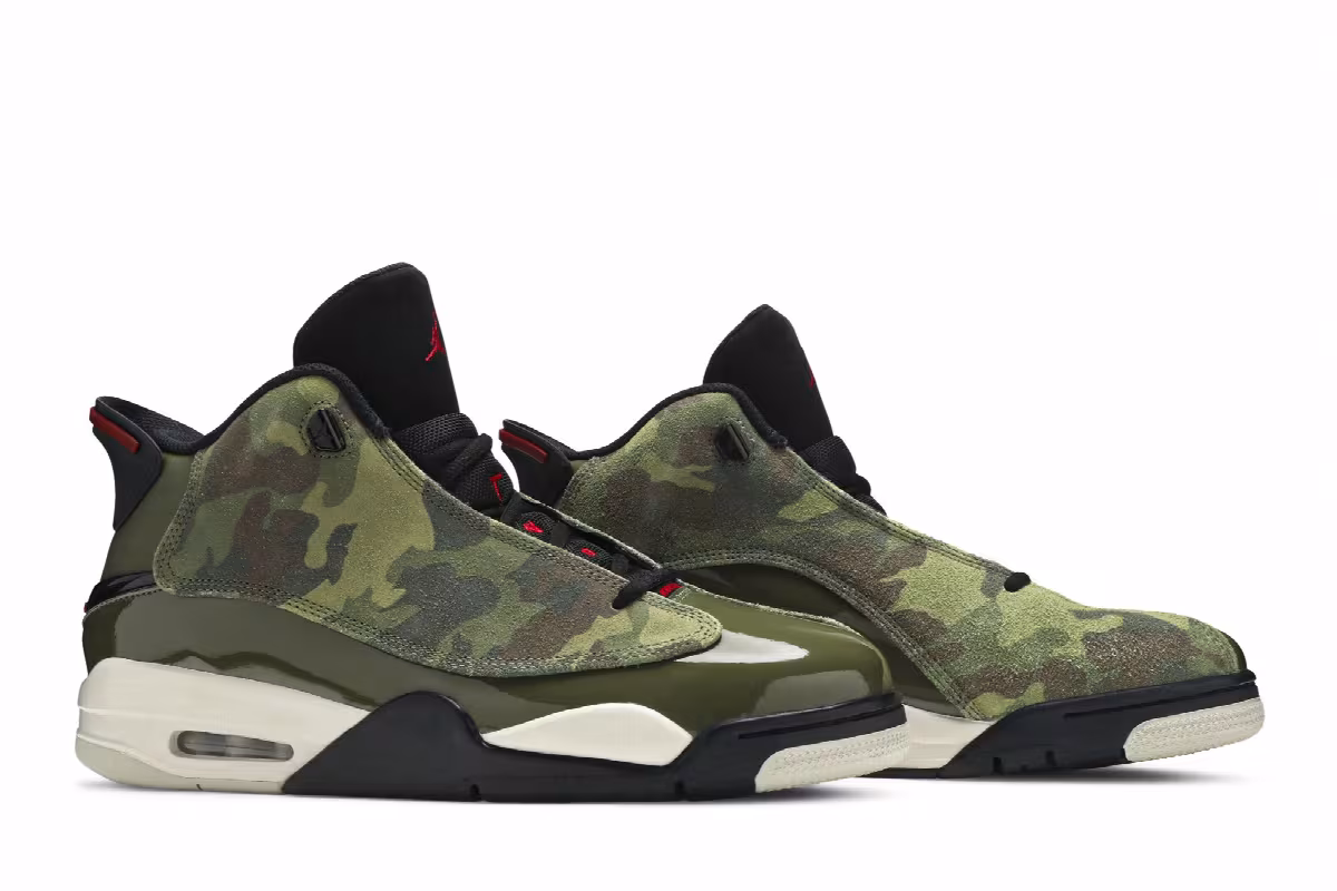 Air Jordan Dub Zero Olive Camo, view 9