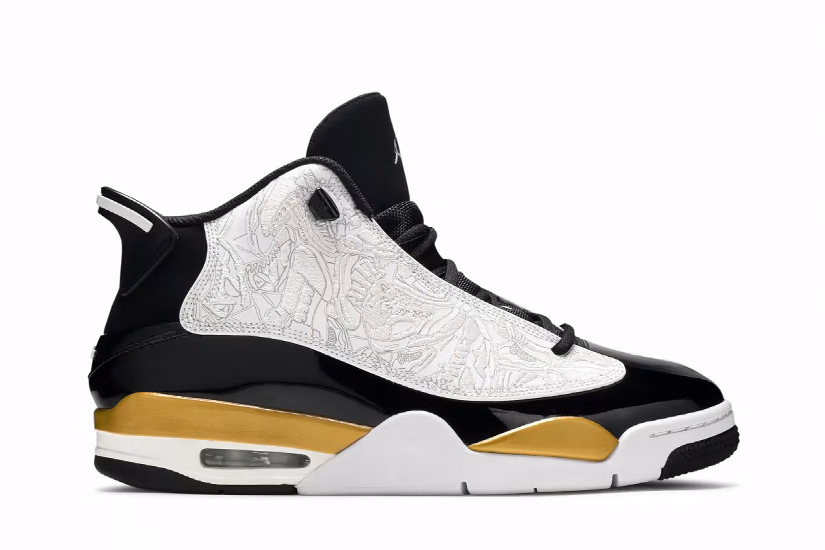 Air Jordan Dub Zero Metallic Gold, view 2