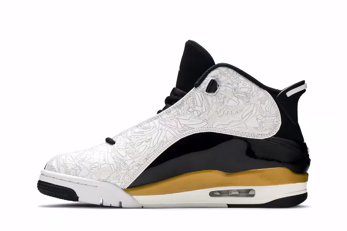 Air Jordan Dub Zero Metallic Gold, view 4