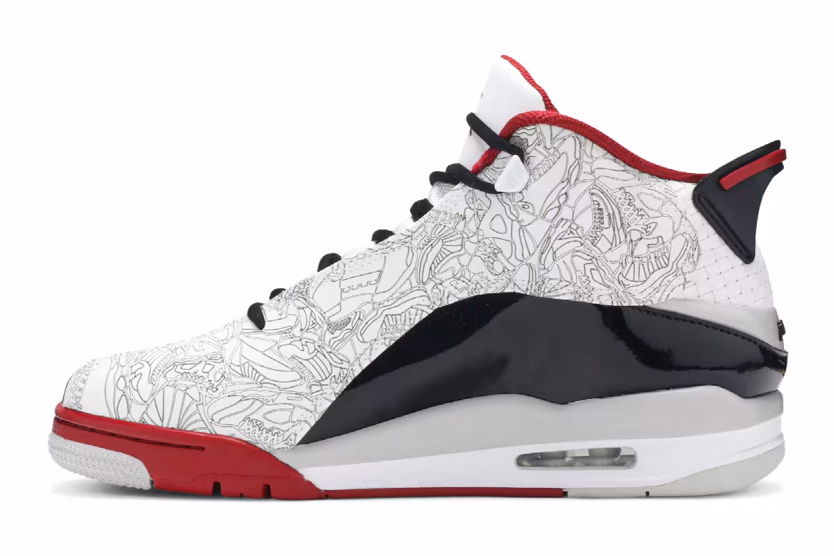 Air Jordan Dub Zero Varsity Red 2020, view 4