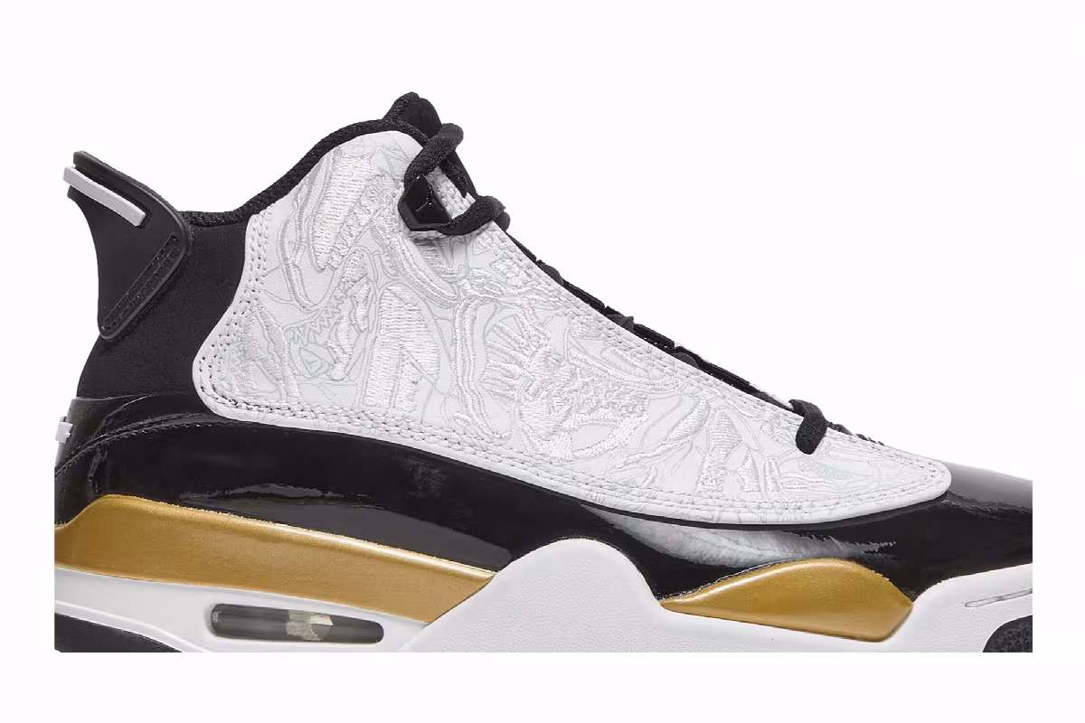 Air Jordan Dub Zero GS Metallic Gold, view 3