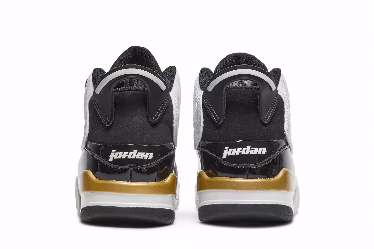 Air Jordan Dub Zero GS Metallic Gold, view 7