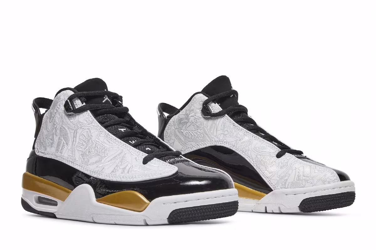 Air Jordan Dub Zero GS Metallic Gold, view 9