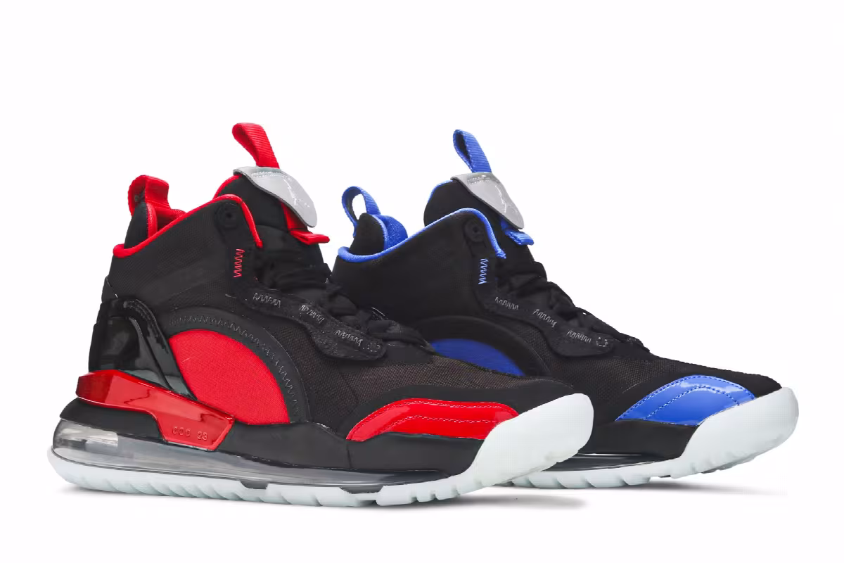 Paris Saint-Germain x Air Jordan Jordan Aerospace 720 Blue Red, view 9
