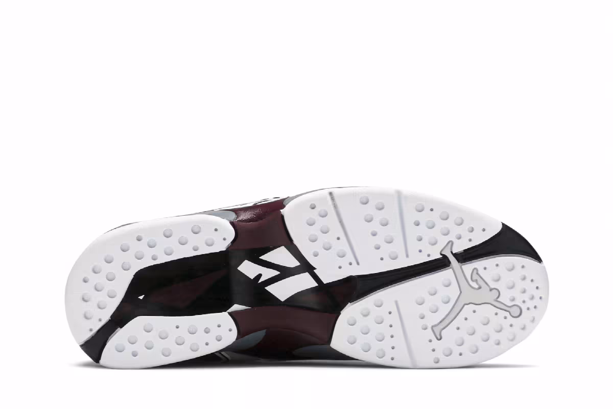 Women's Air Jordan 8 Burgundy, view 5