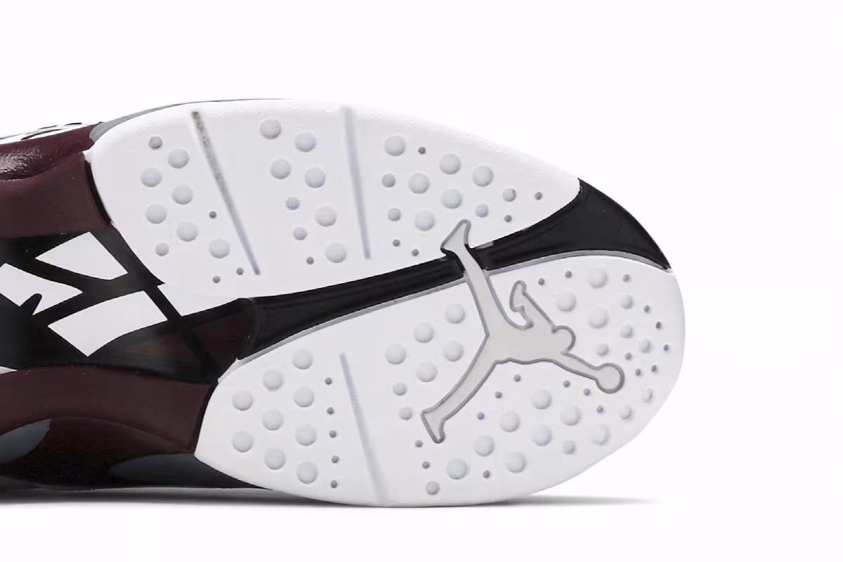 Women's Air Jordan 8 Burgundy, view 6