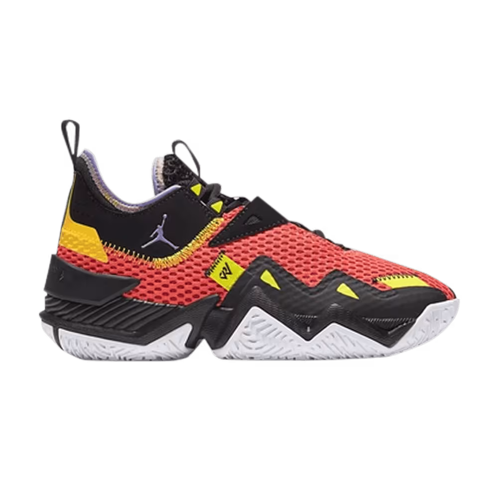 Air Jordan Westbrook One Take GS Bright Crimson Amarillo