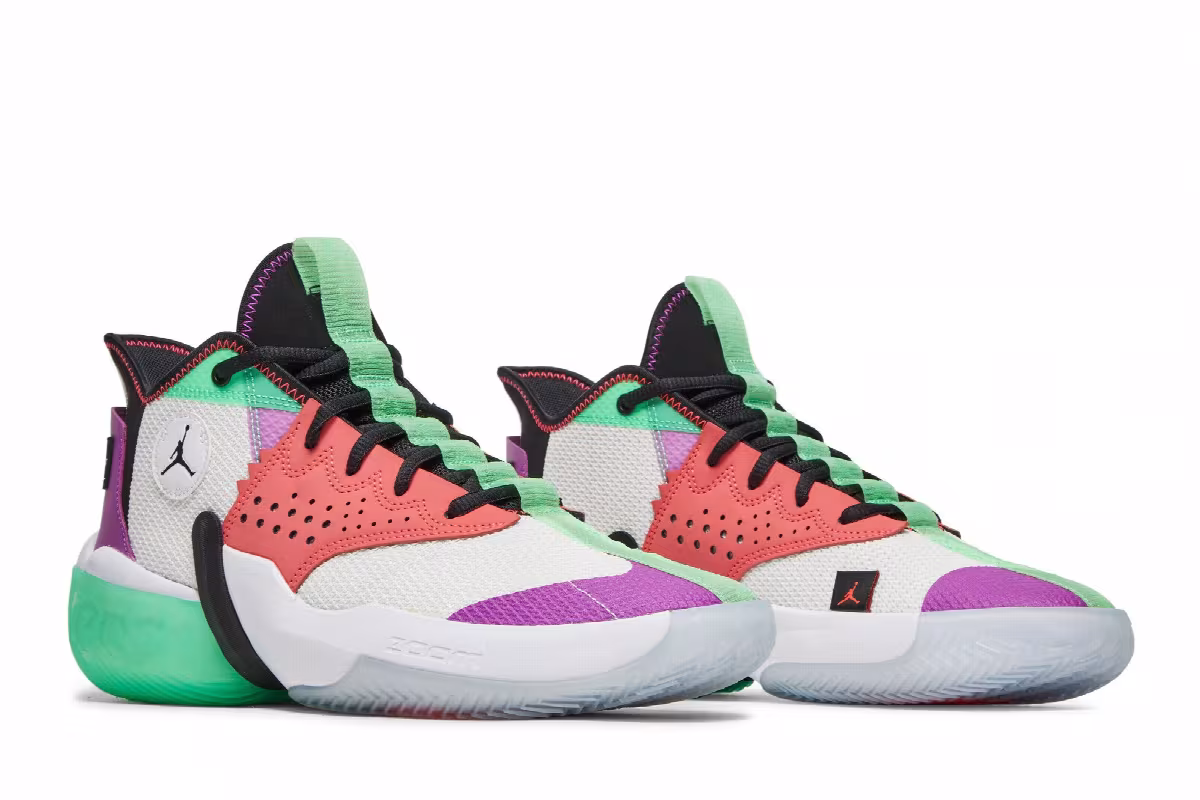 Air Jordan React Elevation White Hyper Violet, view 9