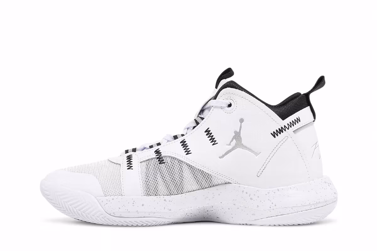 Air Jordan Jumpman 2020 White Black, view 4