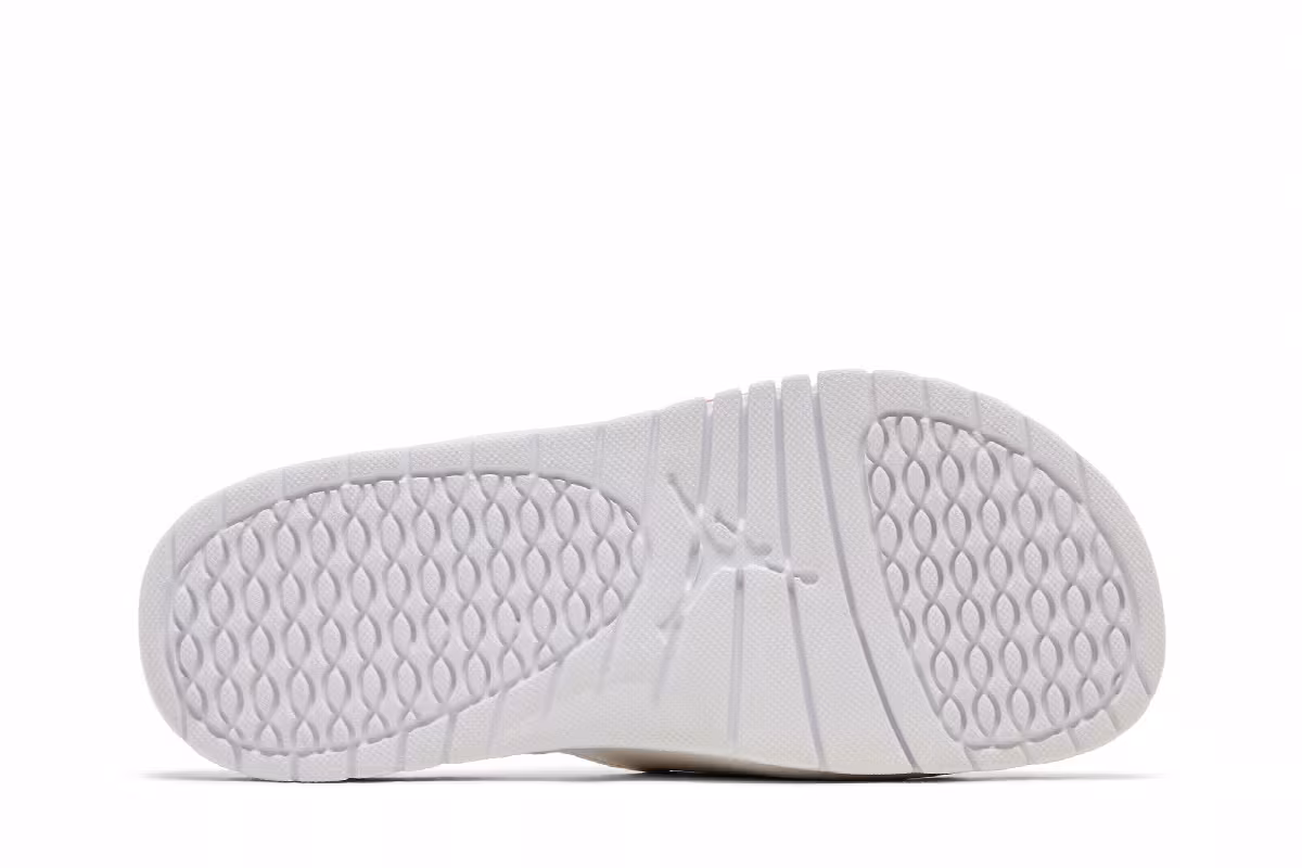 Air Jordan Hydro 5 Slide White Fire Red, view 5