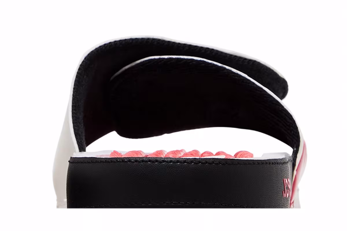 Air Jordan Hydro 5 Slide White Fire Red, view 8