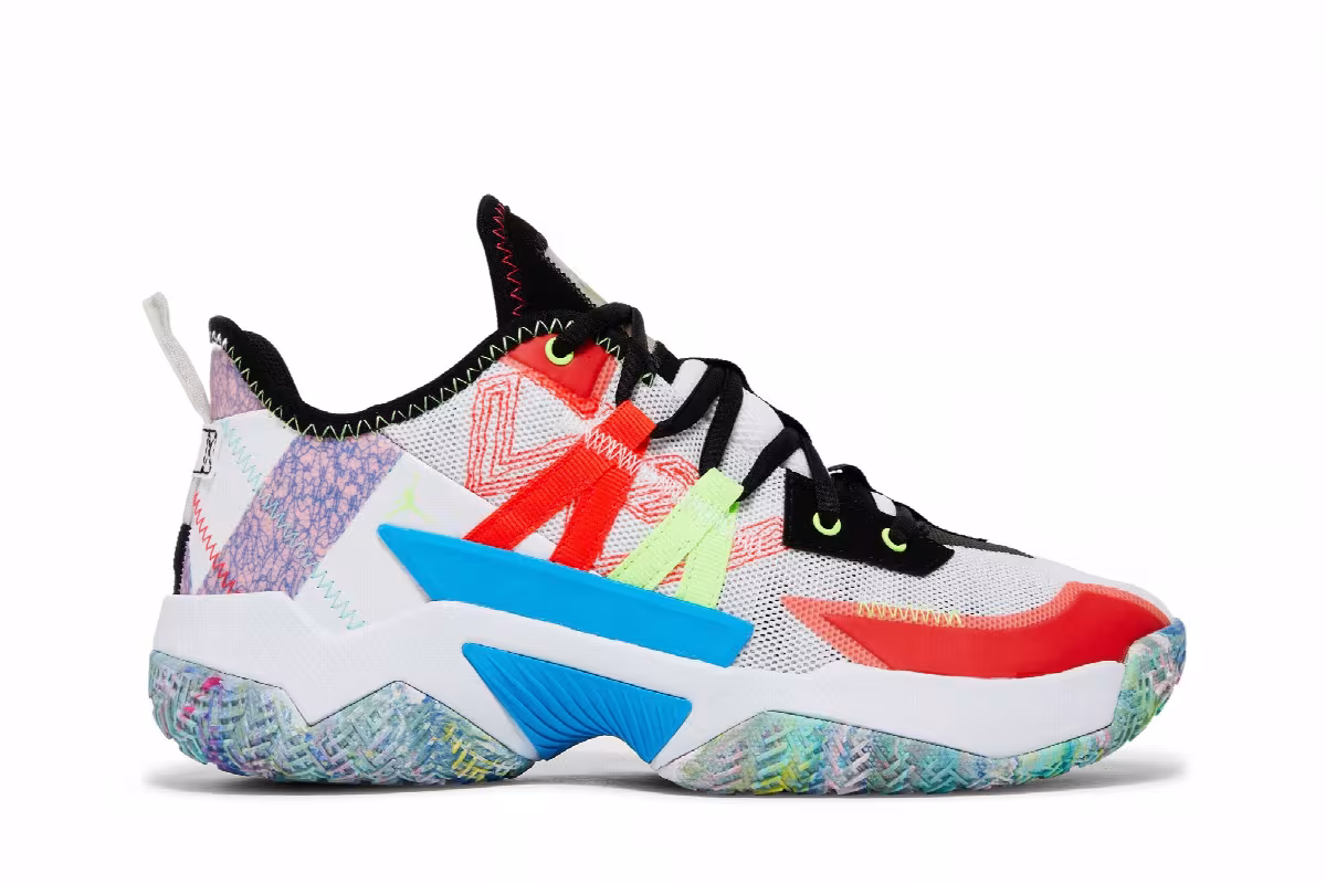Air Jordan Westbrook One Take 2 PF White Multi, view 2