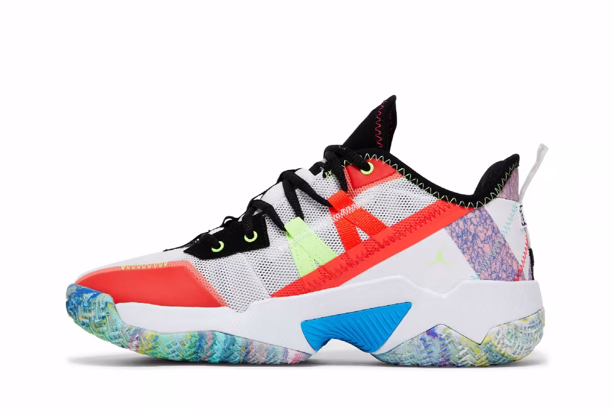 Air Jordan Westbrook One Take 2 PF White Multi, view 4