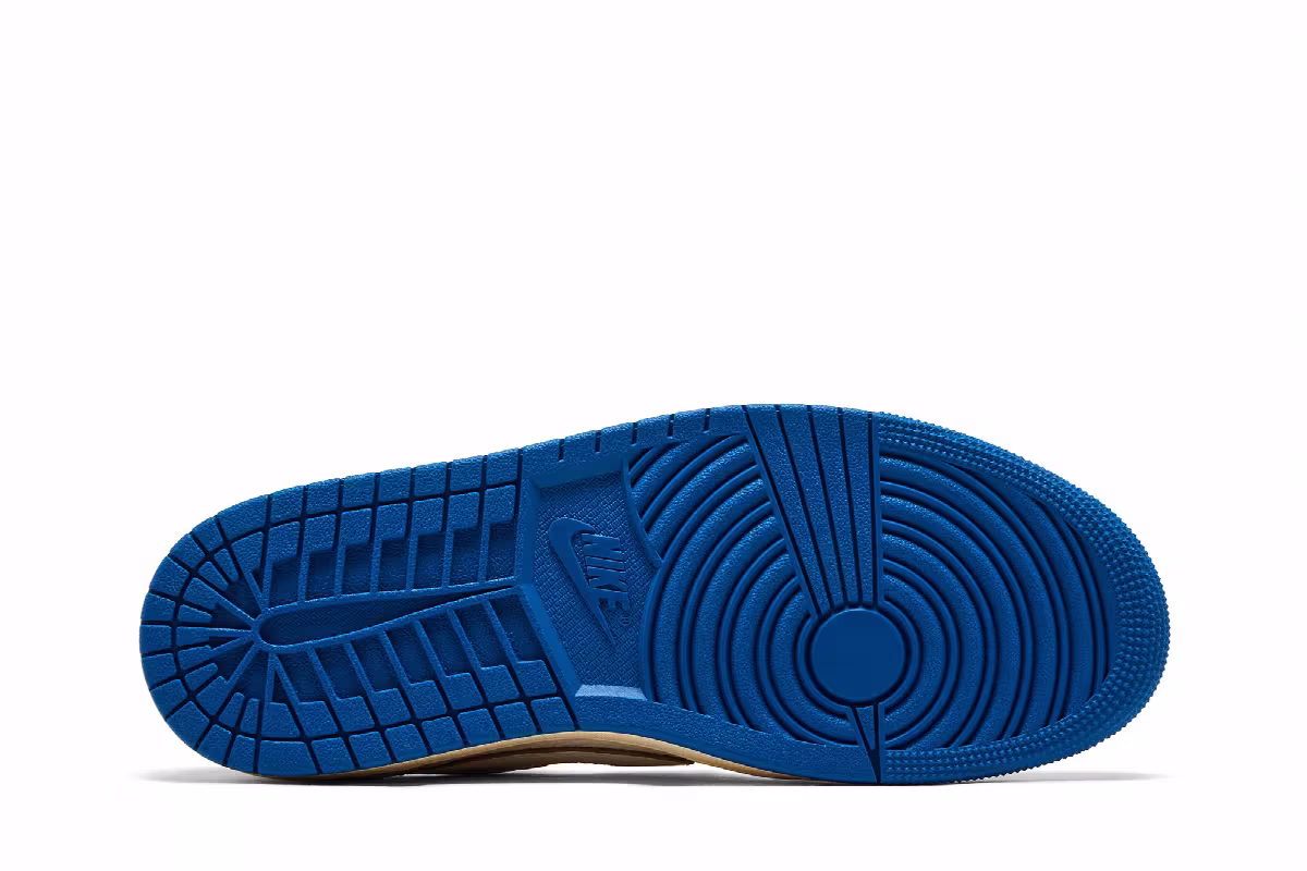 Fragment Design x Travis Scott x Air Jordan 1 Low OG SP Sail Military Blue, view 5
