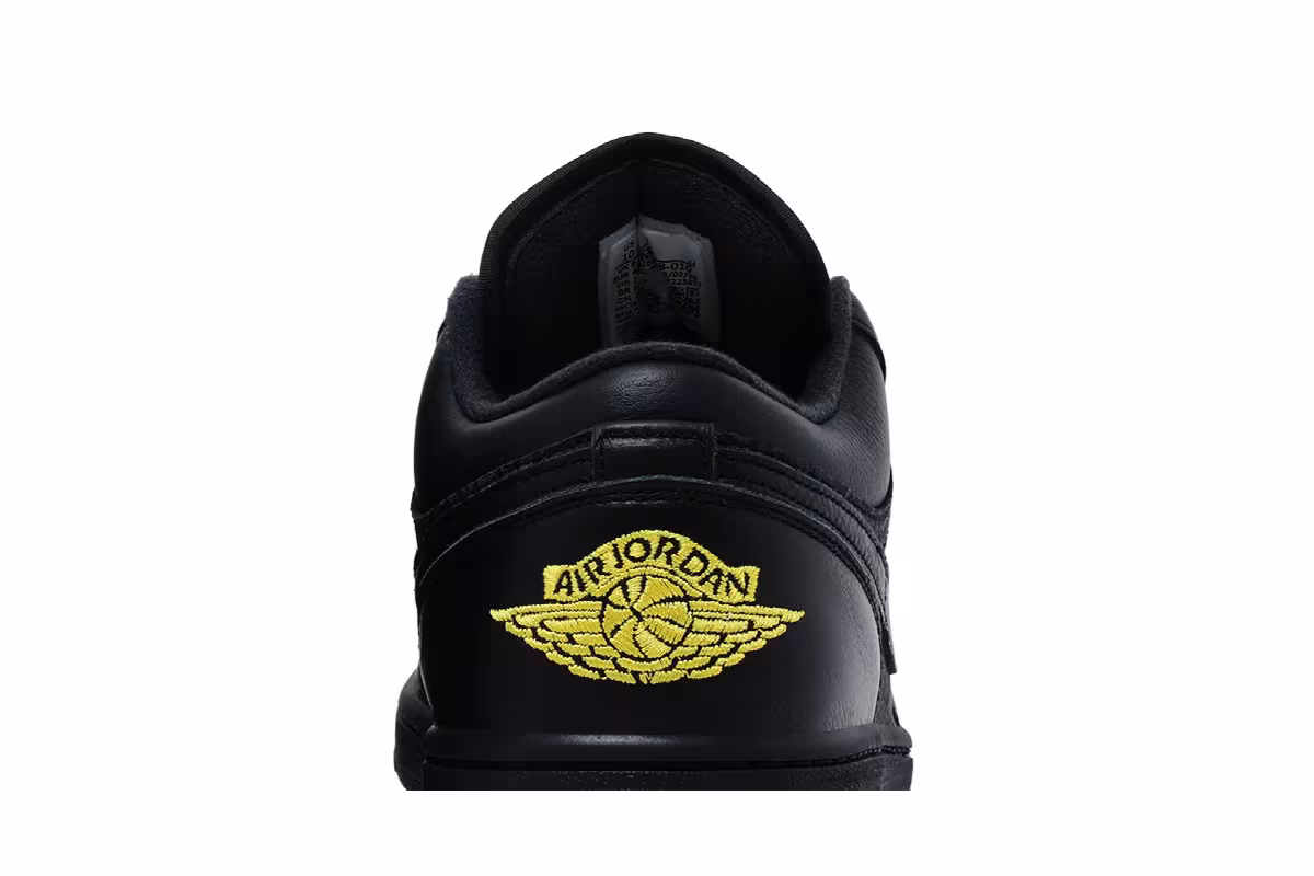 Air Jordan 1 Low SE Black Anthracite Tour Yellow, view 8
