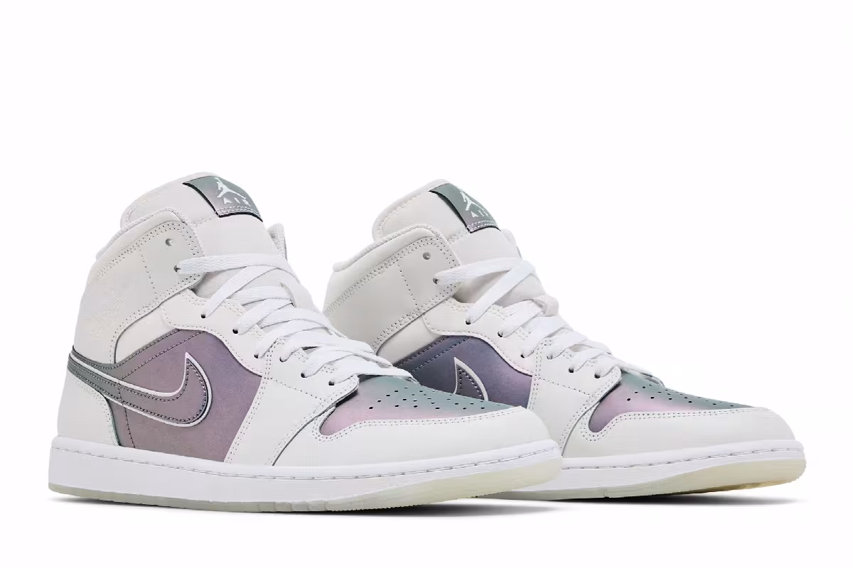 Air Jordan 1 Mid Phantom Iridescent, view 9
