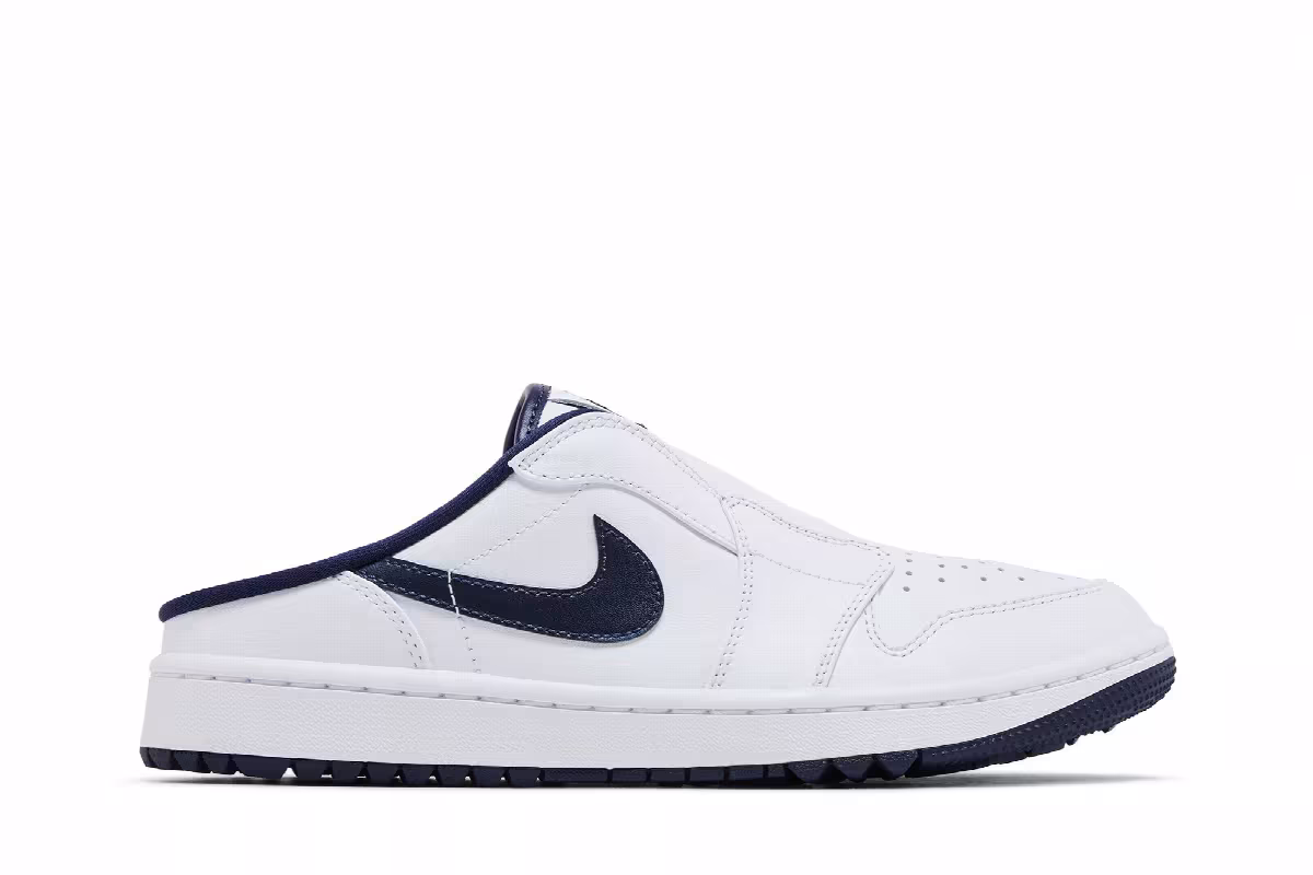 Air Jordan 1 Mule Golf White Midnight Navy, view 2