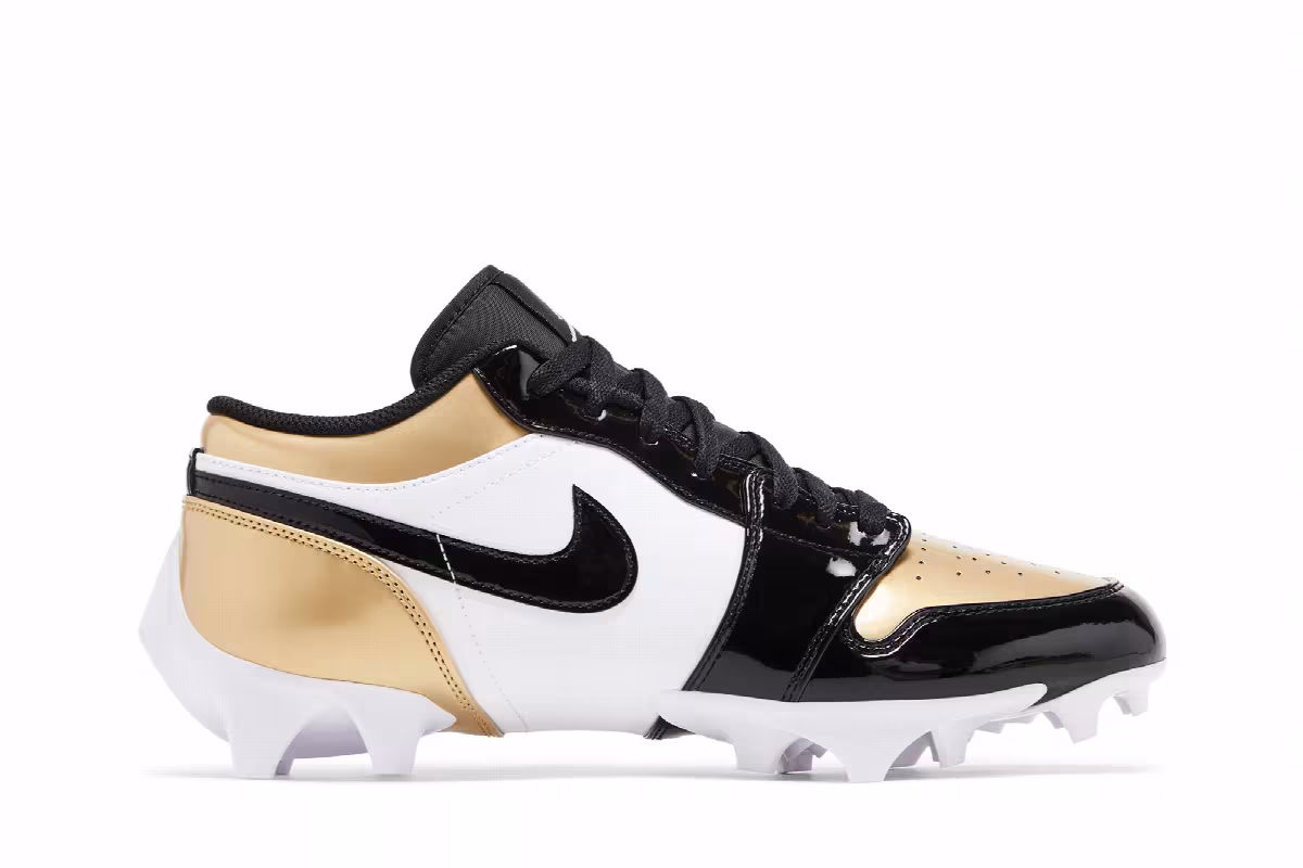 Air Jordan 1 Low TD Cleat Gold Toe, view 2