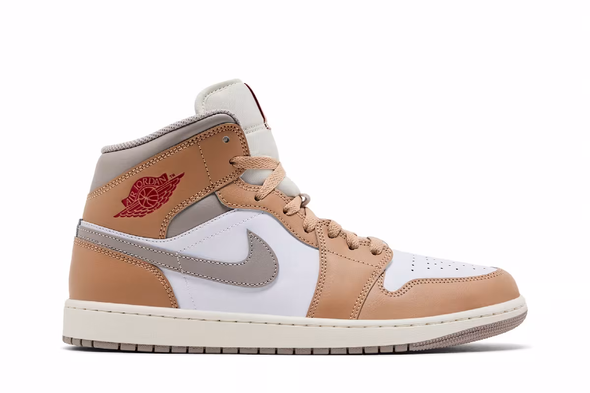 Air Jordan 1 Mid Hemp White, view 2
