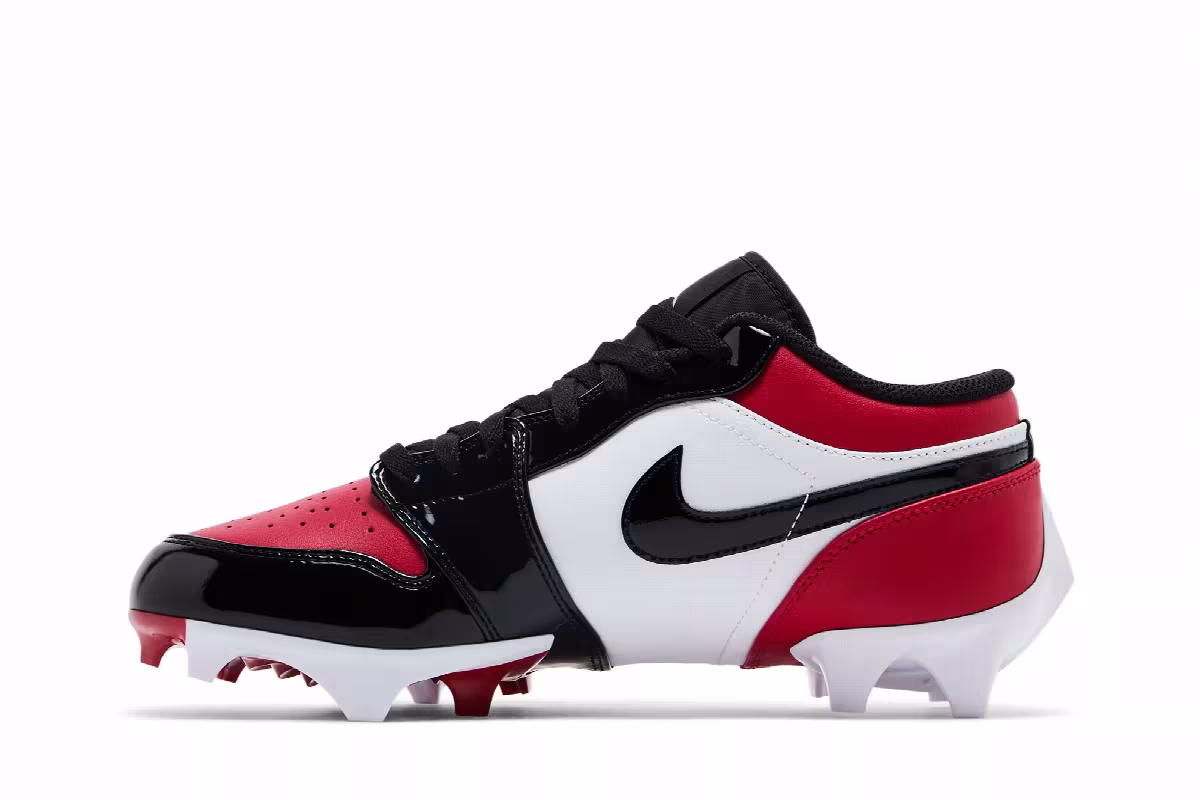 Air Jordan 1 Low TD Cleat Bred Toe, view 4