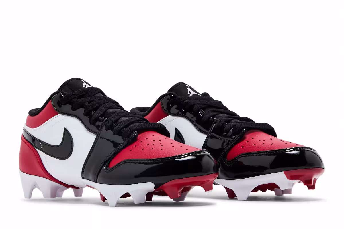 Air Jordan 1 Low TD Cleat Bred Toe, view 9