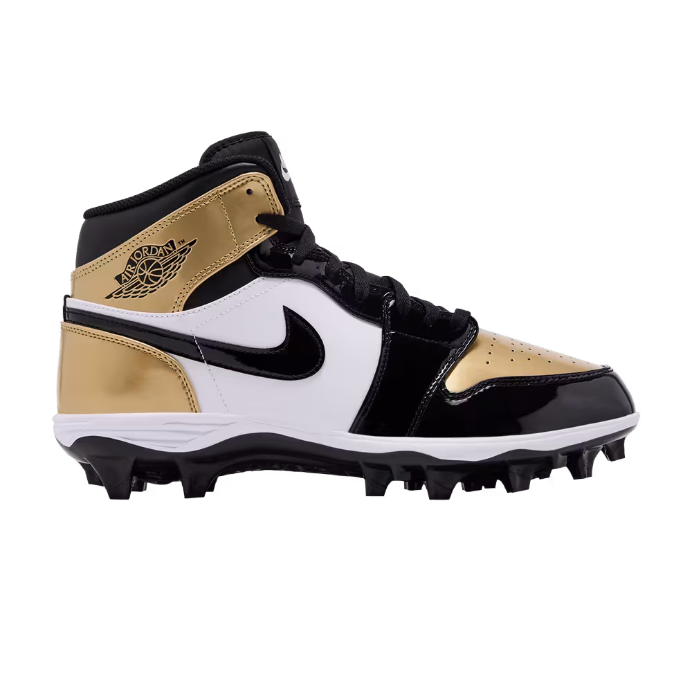 Air Jordan 1 Mid TD Cleat Gold Toe