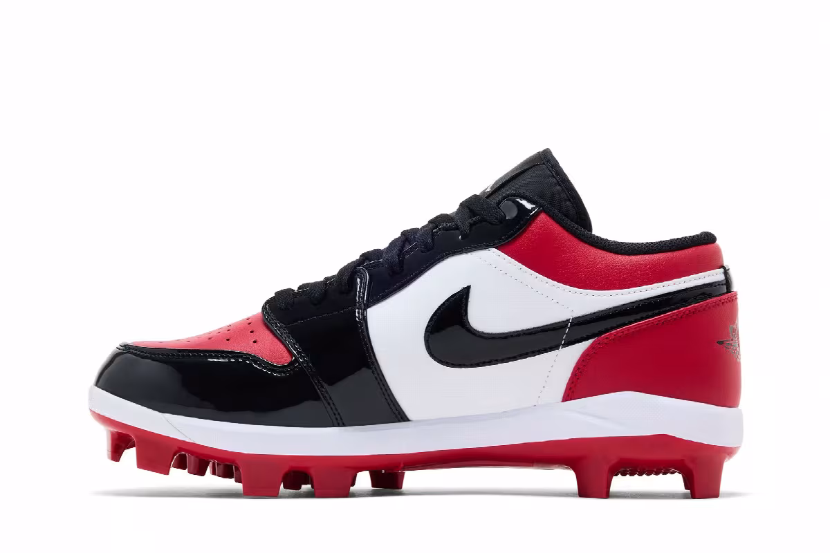 Air Jordan 1 MCS Low Cleat Gym Red Black, view 4