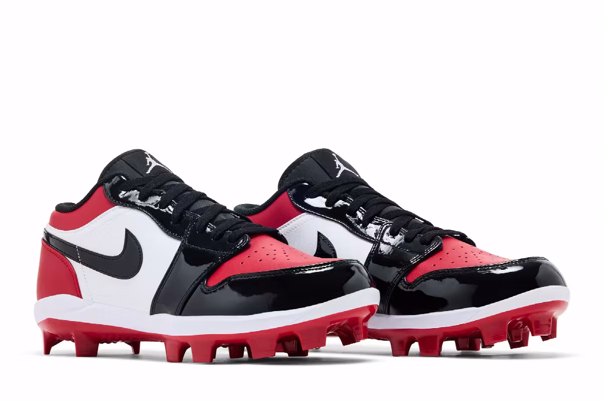 Air Jordan 1 MCS Low Cleat Gym Red Black, view 9