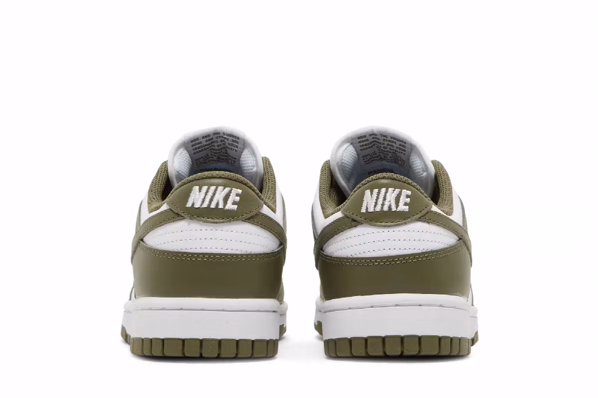 Nike Women's Dunk Low Medium Olive, view 7