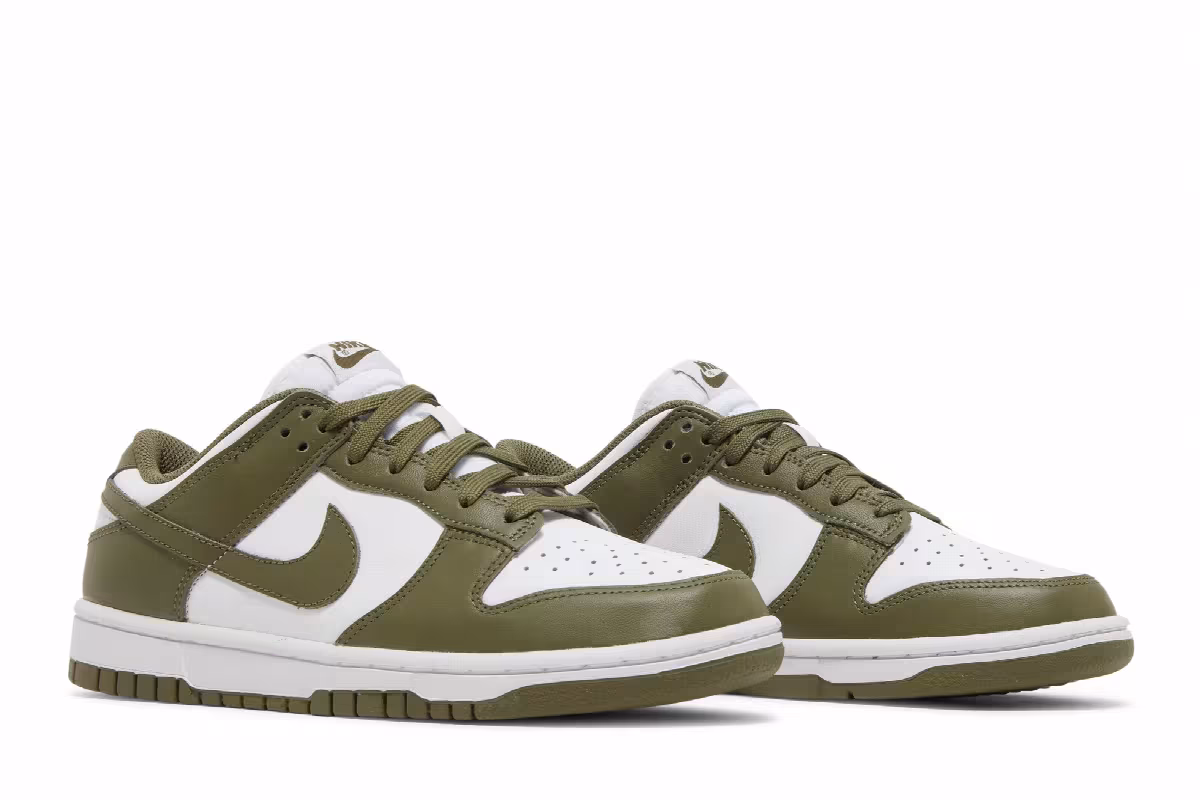 Nike Women's Dunk Low Medium Olive, view 9