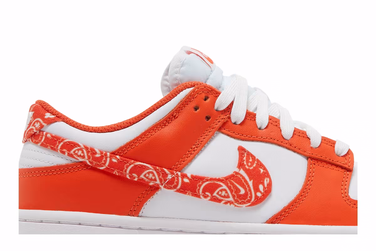Nike Women's Dunk Low Orange Paisley, view 3
