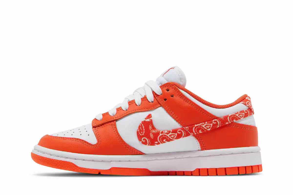 Nike Women's Dunk Low Orange Paisley, view 4