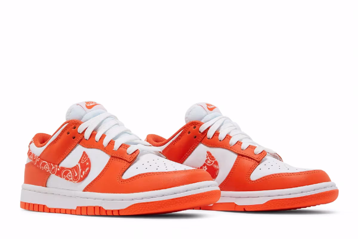 Nike Women's Dunk Low Orange Paisley, view 9