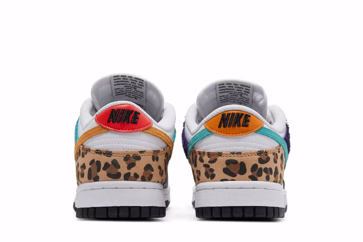 Nike Women's Dunk Low SE Safari Mix, view 7
