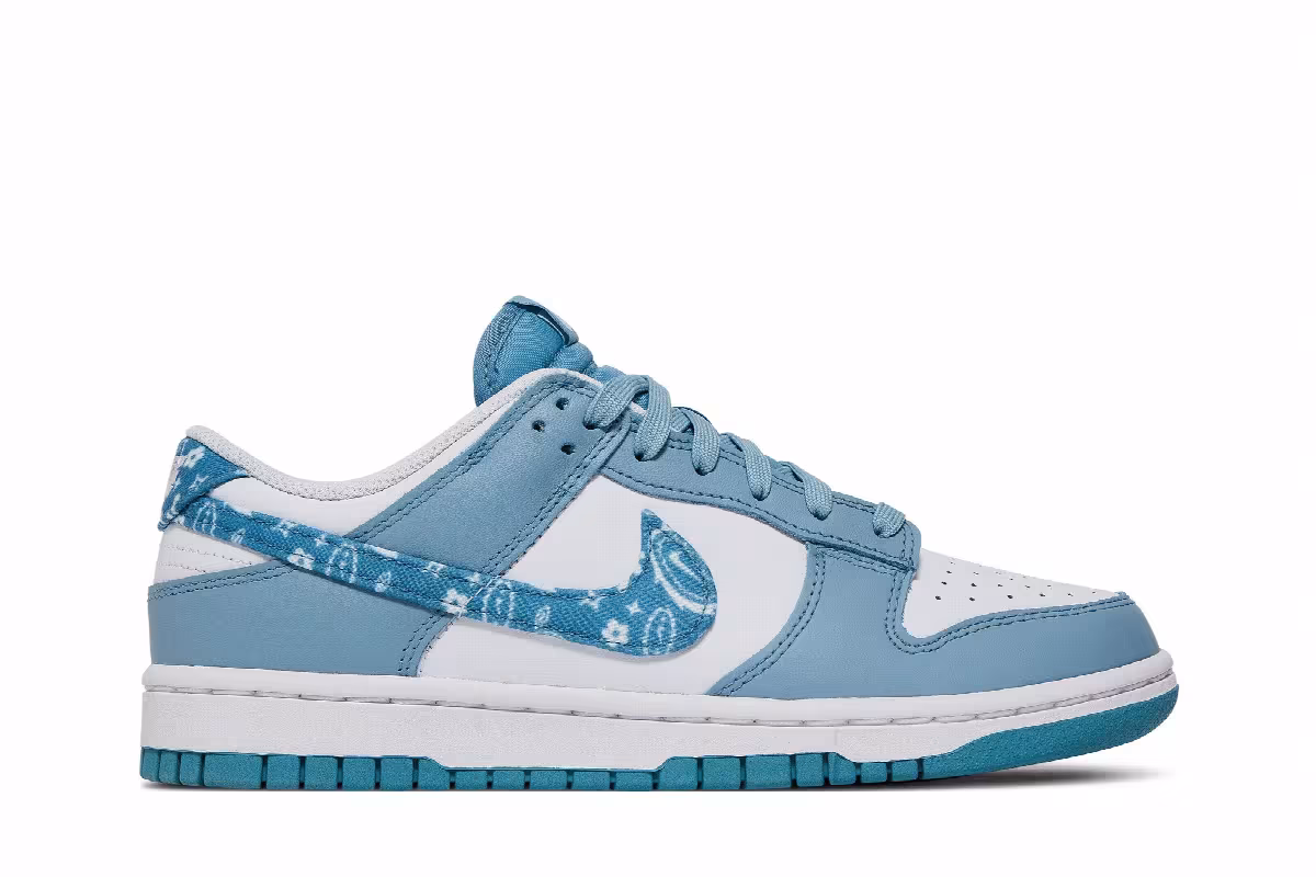 Nike Women's Dunk Low Blue Paisley, view 2