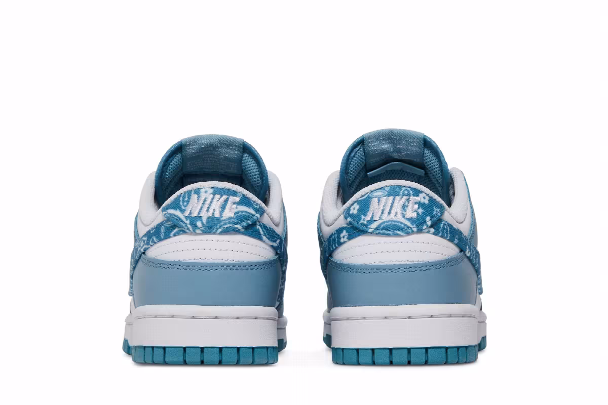 Nike Women's Dunk Low Blue Paisley, view 7