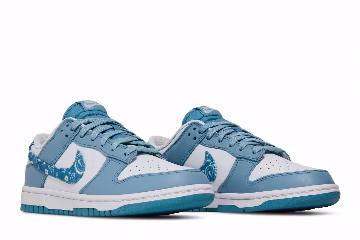 Nike Women's Dunk Low Blue Paisley, view 9