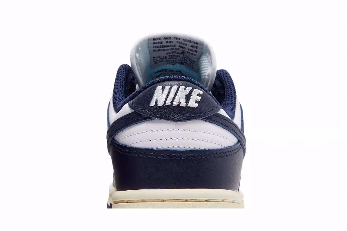 Nike Women's Dunk Low Vintage Navy, view 8