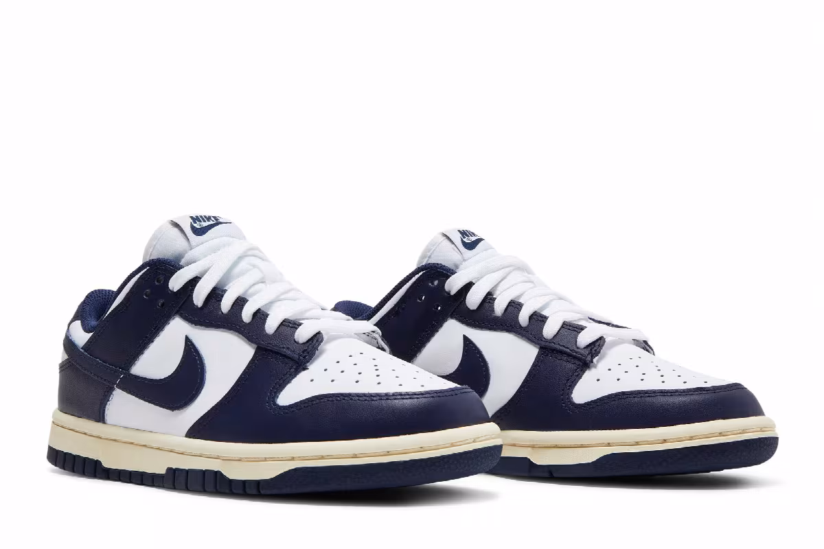 Nike Women's Dunk Low Vintage Navy, view 9