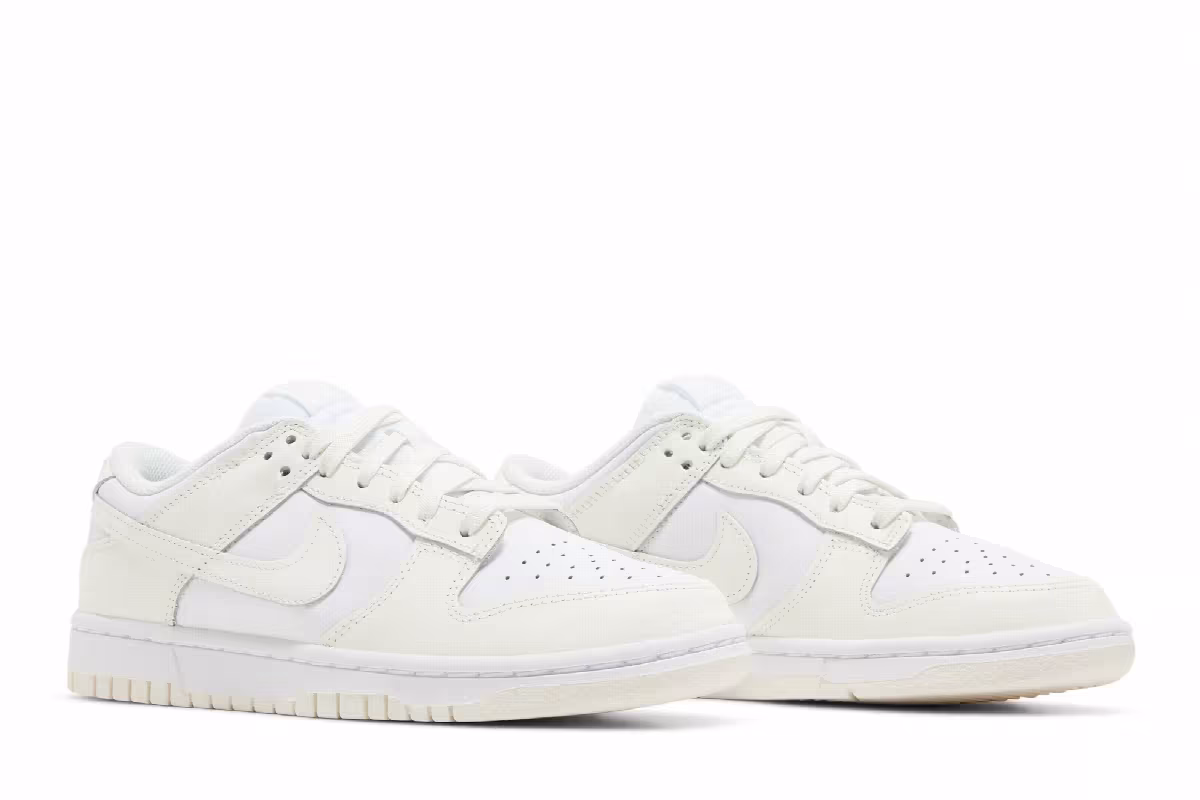 Nike Women's Dunk Low White Sail, view 9
