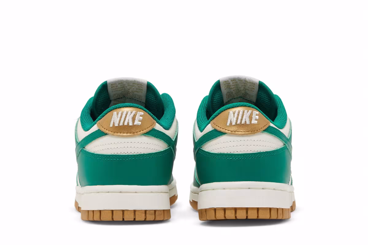 Nike Women's Dunk Low Malachite Metallic Gold, view 7