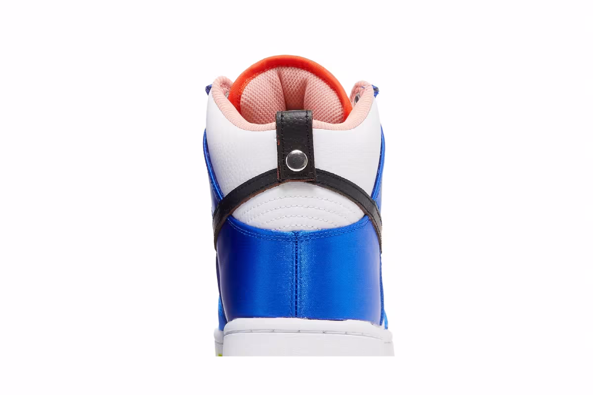 Nike Women's Dunk High Blue Satin, view 8