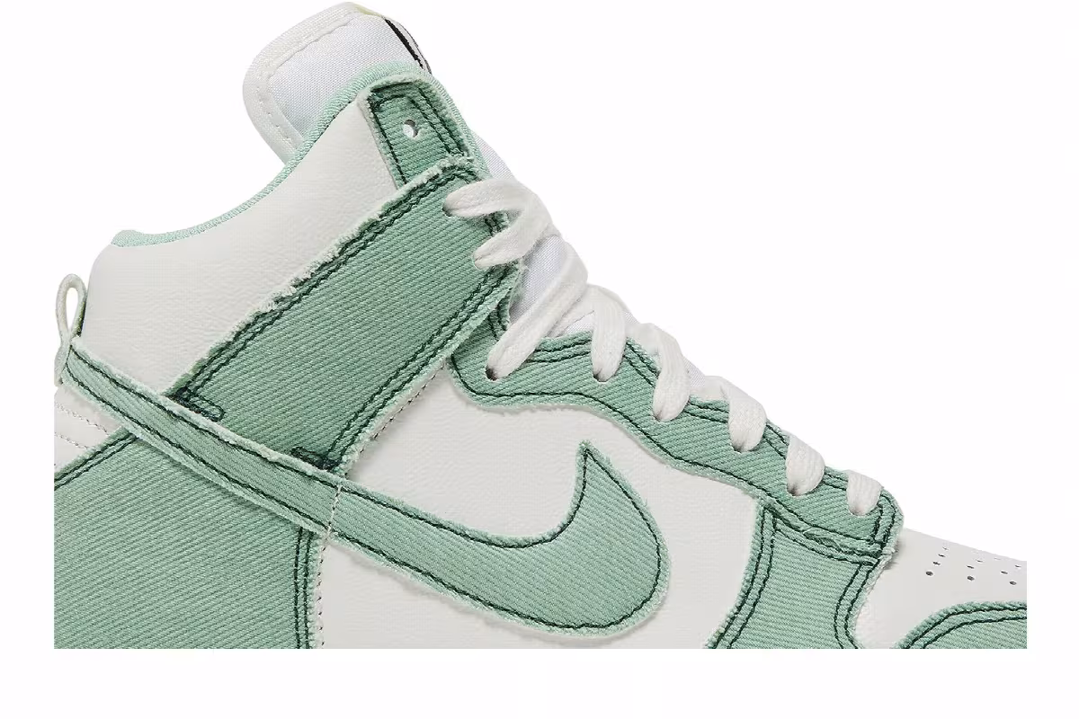 Nike Women's Dunk High 1985 Green Denim, view 3