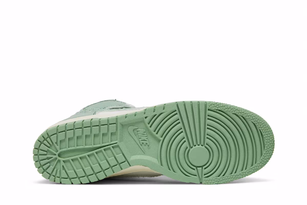 Nike Women's Dunk High 1985 Green Denim, view 5