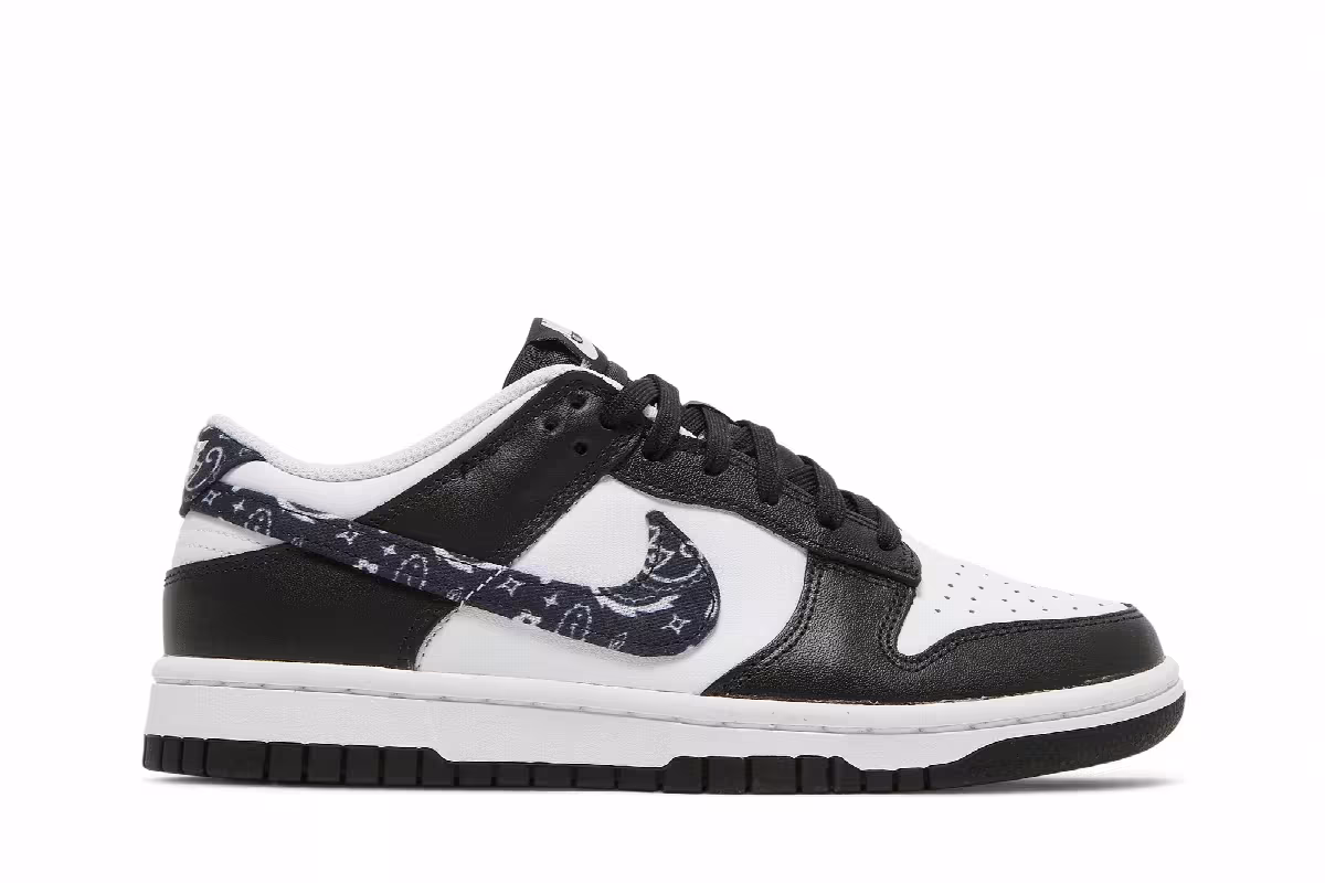 Nike Women's Dunk Low Black Paisley, view 2