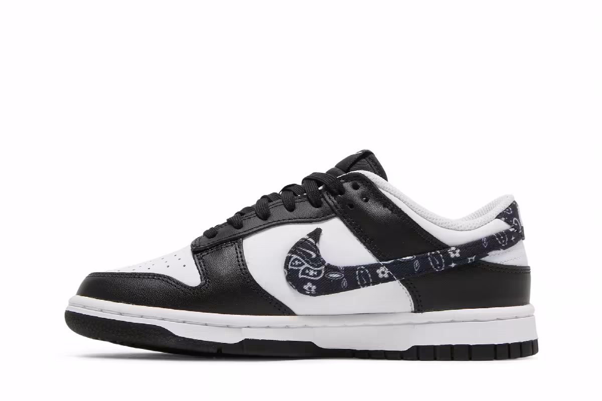 Nike Women's Dunk Low Black Paisley, view 4