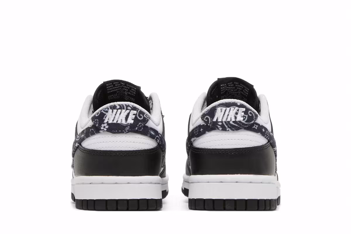 Nike Women's Dunk Low Black Paisley, view 7