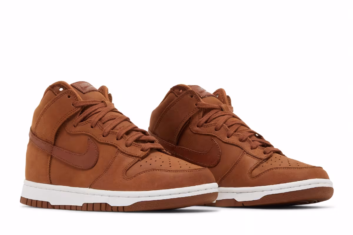 Nike Women's Dunk High Premium Pecan, view 9