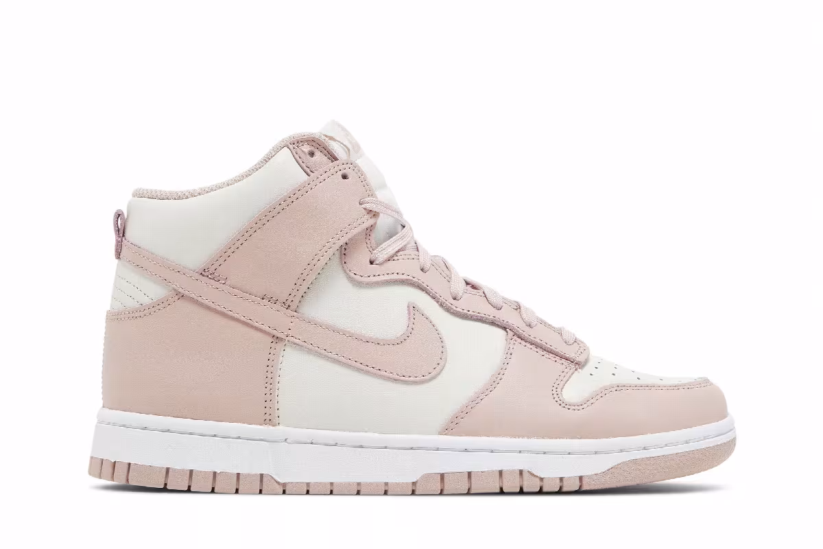 Nike Women's Dunk High Pink Oxford, view 2