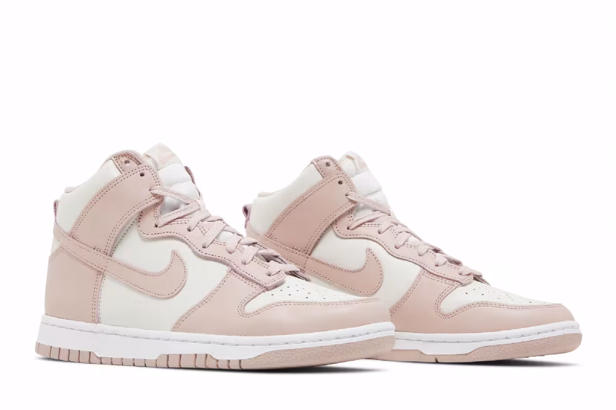 Nike Women's Dunk High Pink Oxford, view 9